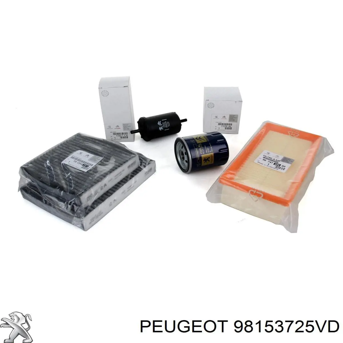 98153725VD Peugeot/Citroen Marco de la rejilla del parachoques delantero
