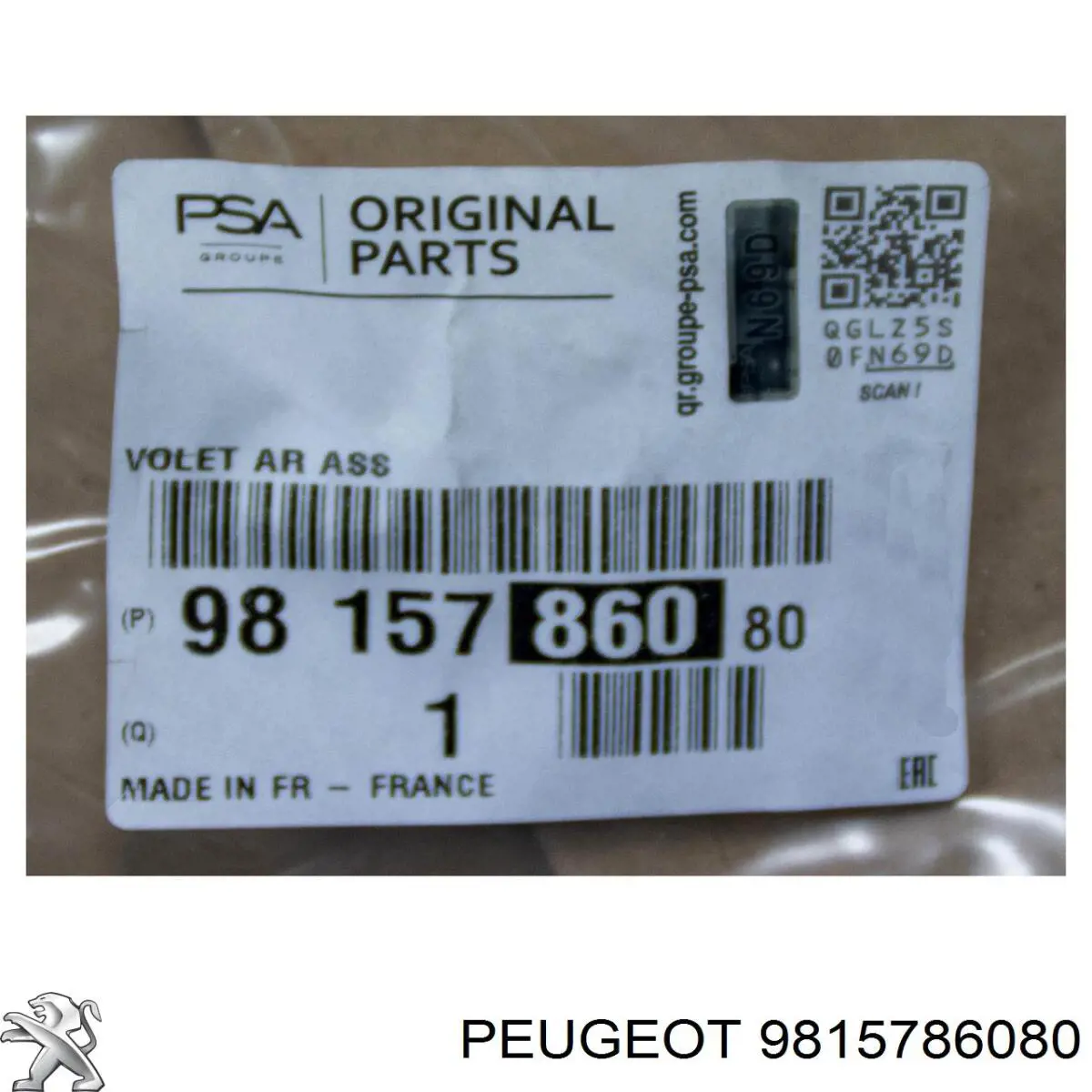 Puerta trasera 9815786080 Peugeot/Citroen