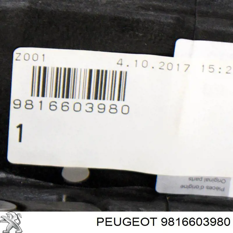 Soporte de radiador superior 9816603980 Peugeot/Citroen
