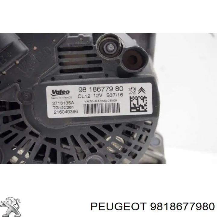 Alternador del motor Peugeot/Citroen 9818677980 precio, desde 57,08 EUR