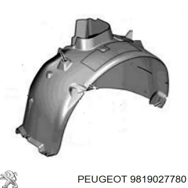 Comprar 9819027780 Peugeot/Citroen Guardalodos interior izquierdo, guardafango delantero
