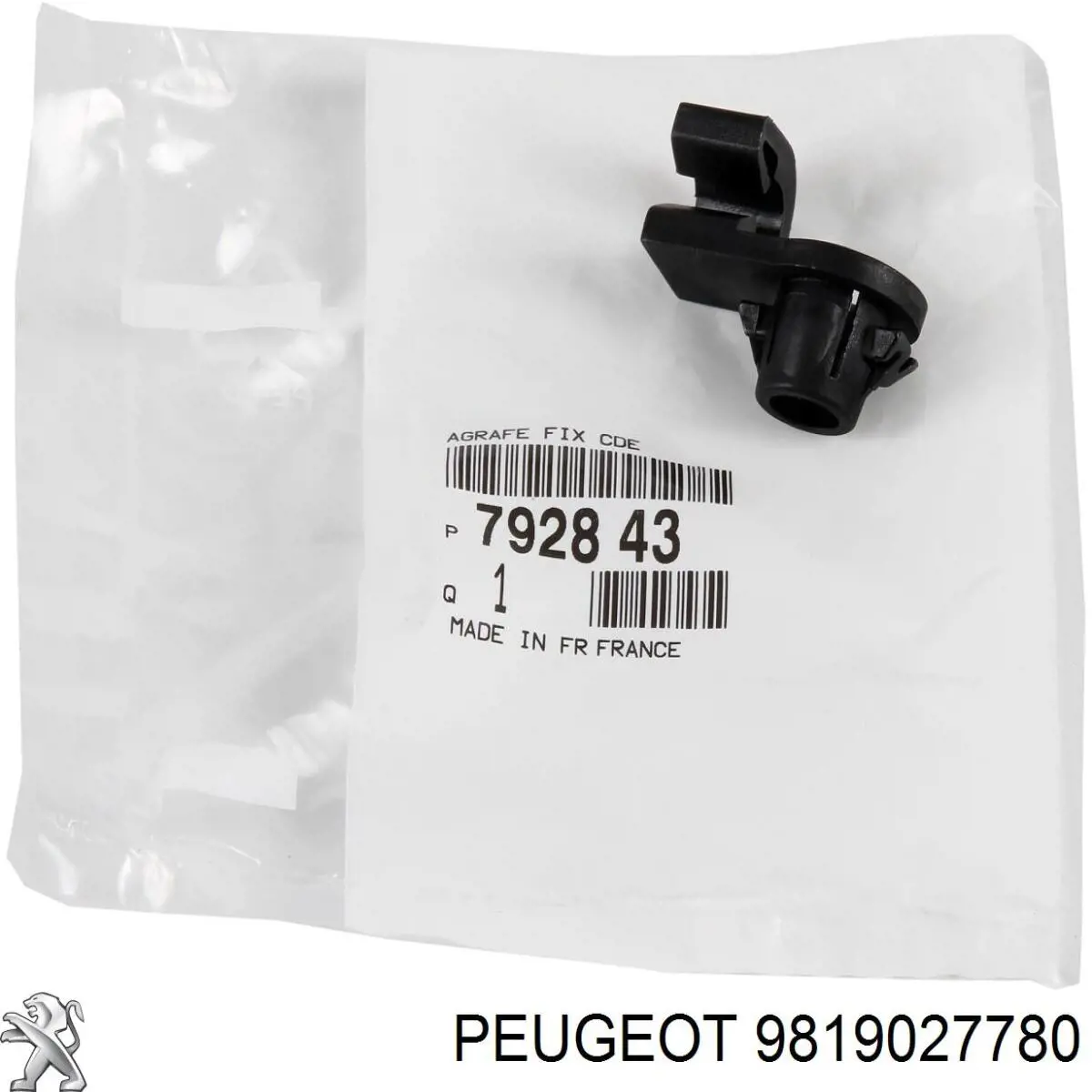 9819027780 Peugeot/Citroen Guardalodos interior izquierdo, guardafango delantero