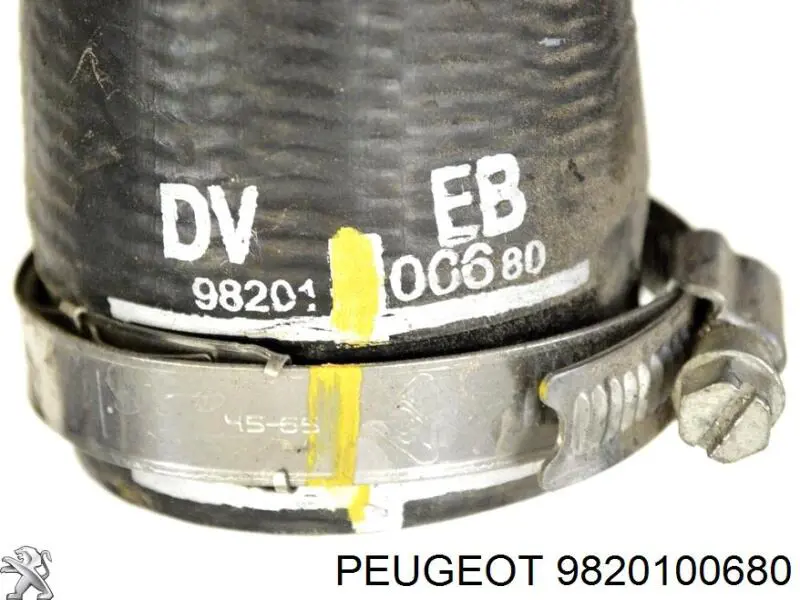 9820100680 Peugeot/Citroen Manguera del intercooler