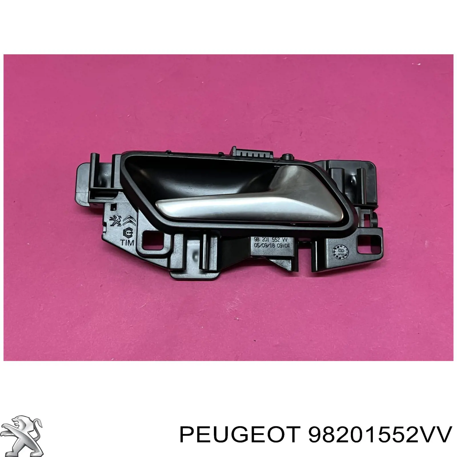 98000004VV Peugeot/Citroen manecilla de puerta, equipamiento habitáculo, delantera derecha