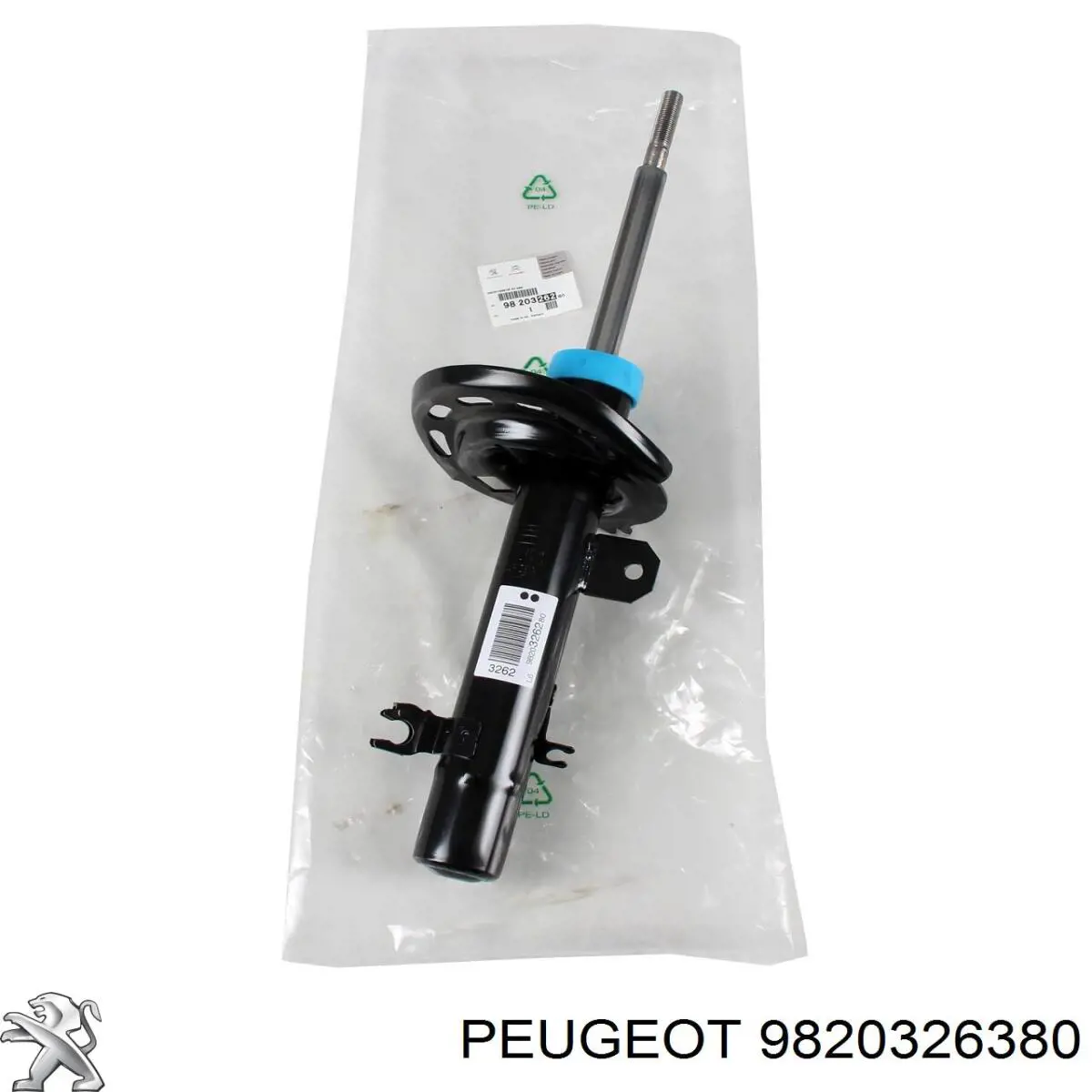 Amortiguador delantero izquierdo 9820326380 Peugeot/Citroen