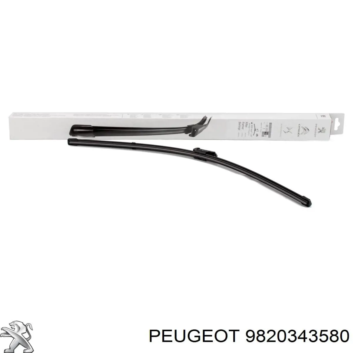 9820343580 Peugeot/Citroen Limpiaparabrisas delantera