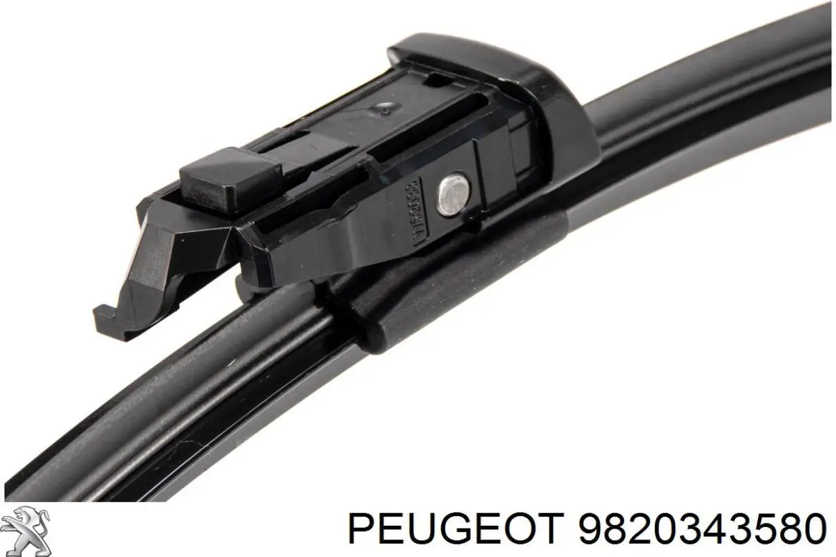 Escobilla del limpiaparabrisas del lado del conductor 9820343580 Peugeot/Citroen