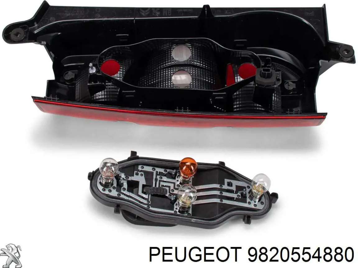 9820554880 Peugeot/Citroen Piloto trasero derecho