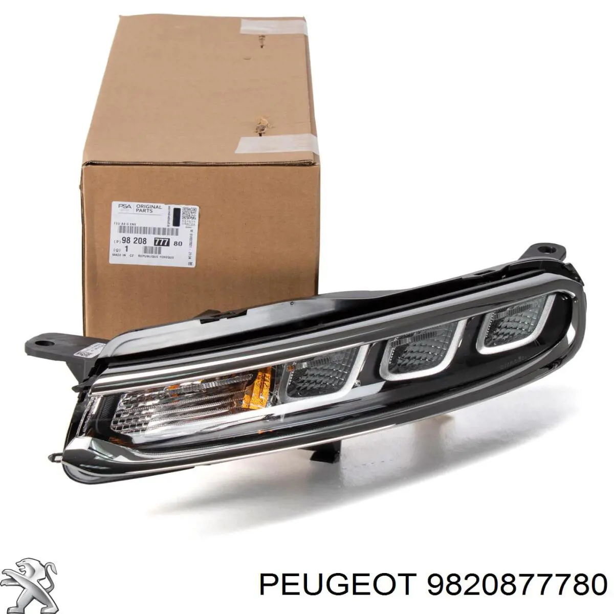 Luz diurna izquierda 9820877780 Peugeot/Citroen