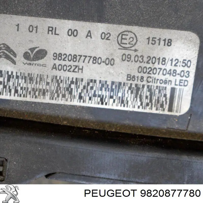 Comprar 9820877780 Peugeot/Citroen Luz diurna izquierda