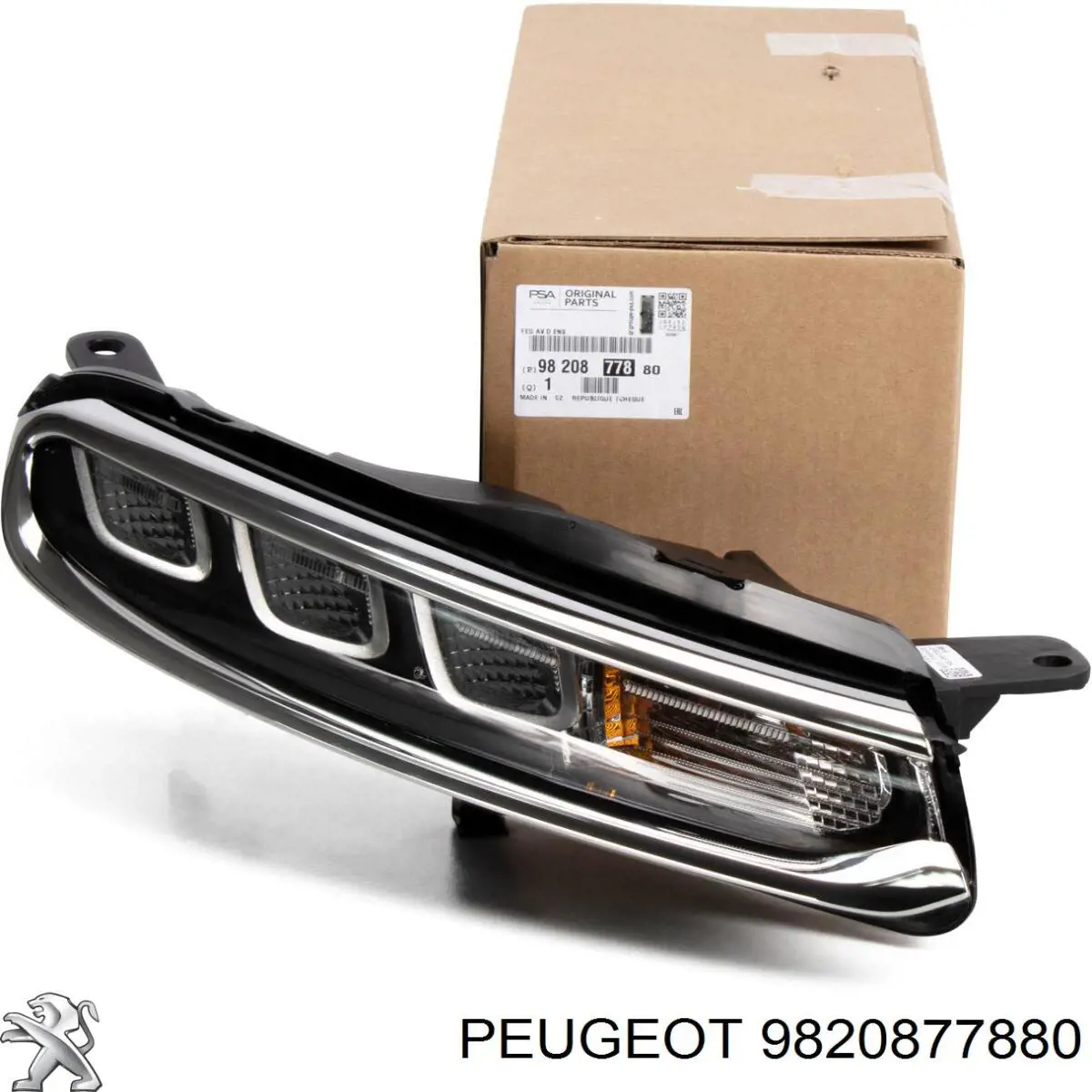 Faro antiniebla derecho 9820877880 Peugeot/Citroen