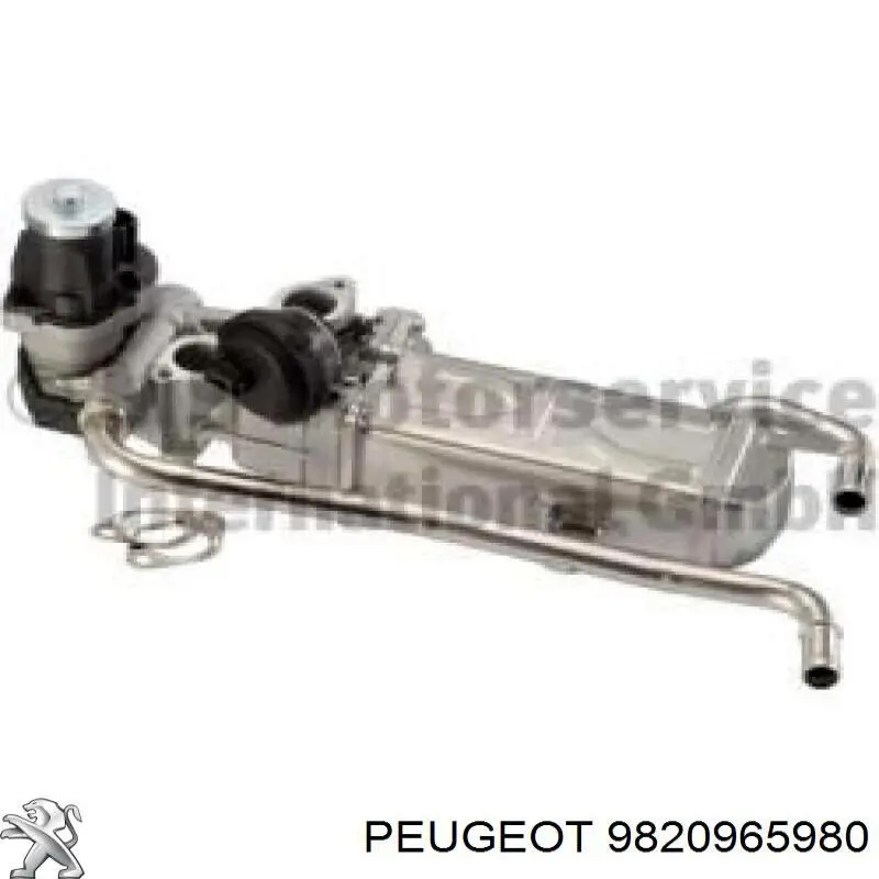 Enfriador de recirculación de gases de escape EGR 9820965980 Peugeot/Citroen