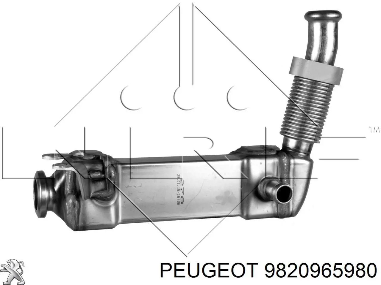 Comprar 9820965980 Peugeot/Citroen Enfriador de recirculación de gases de escape EGR
