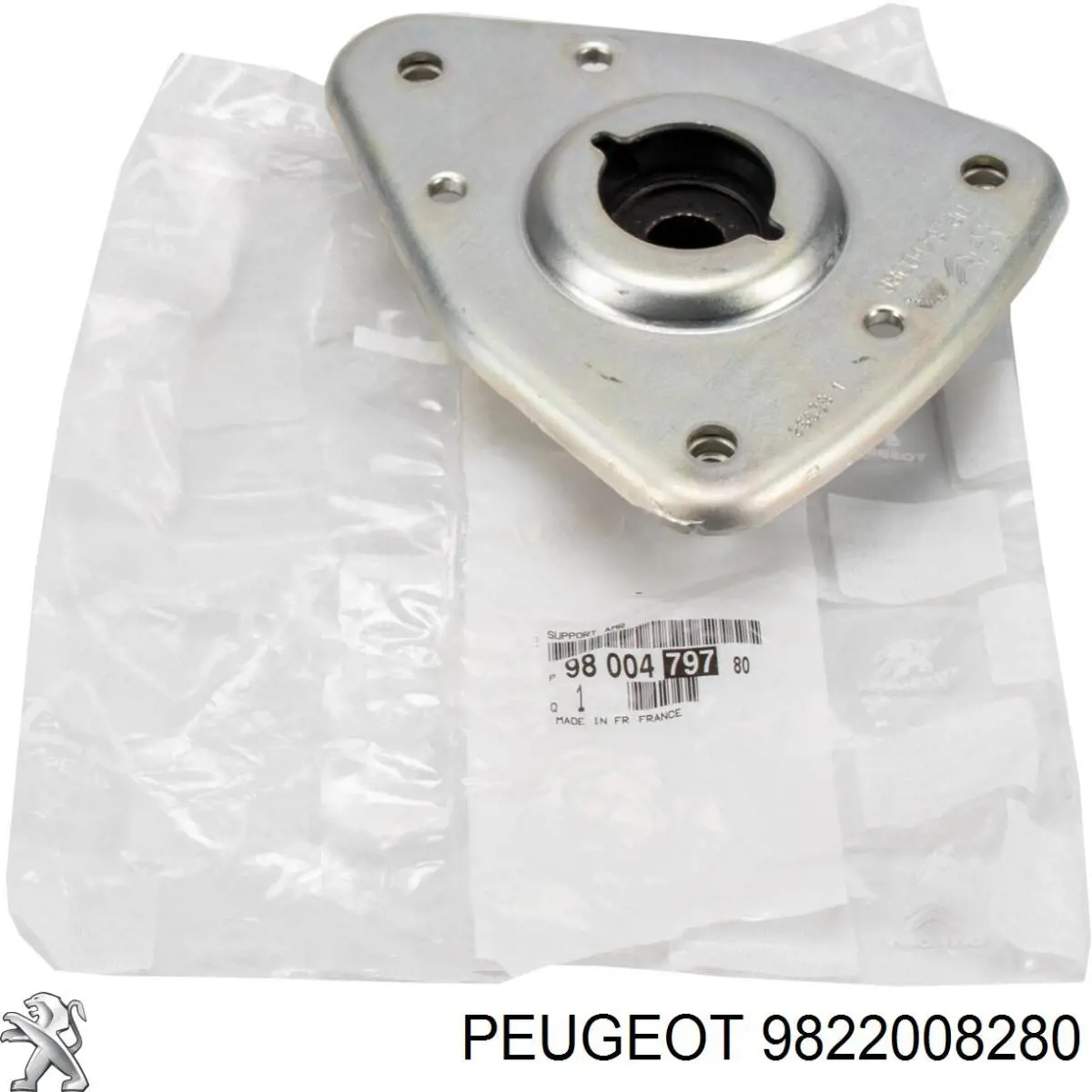 Copela de amortiguador trasero 9822008280 Peugeot/Citroen