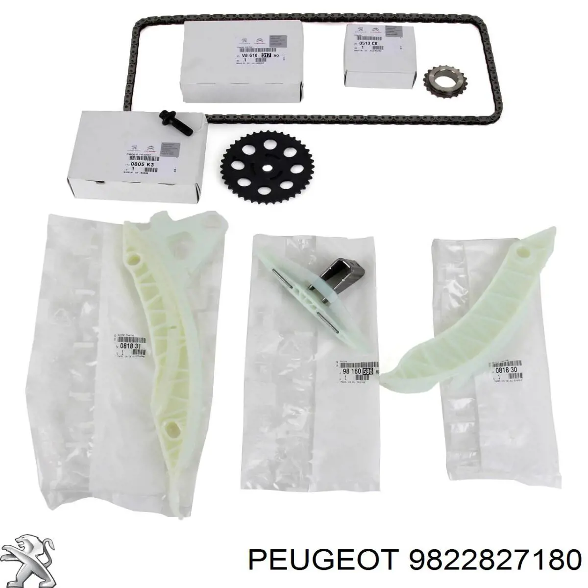 9822827180 Peugeot/Citroen kit de cadenas de distribución