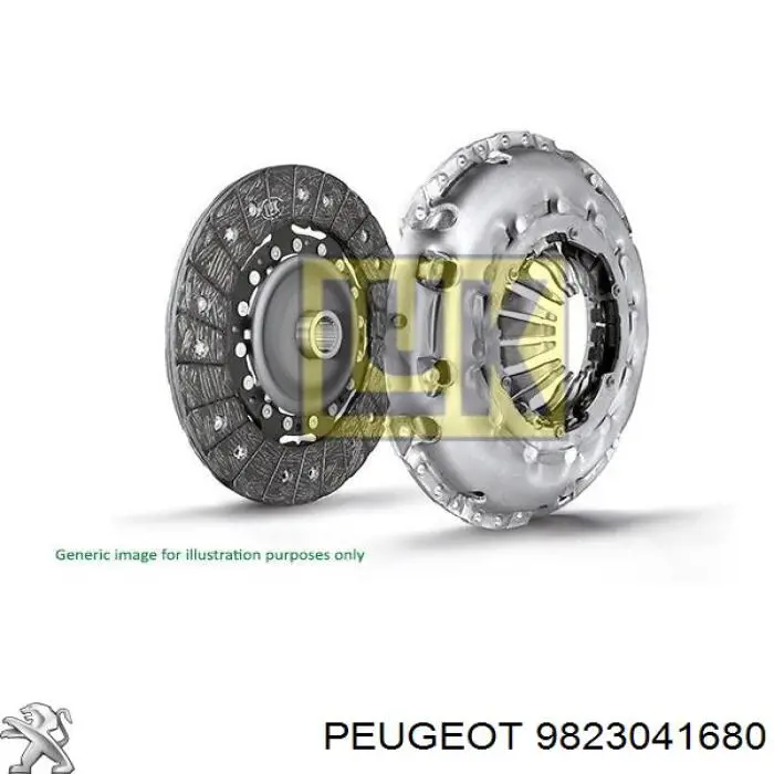 9823041680 Peugeot/Citroen kit de embrague (3 partes)