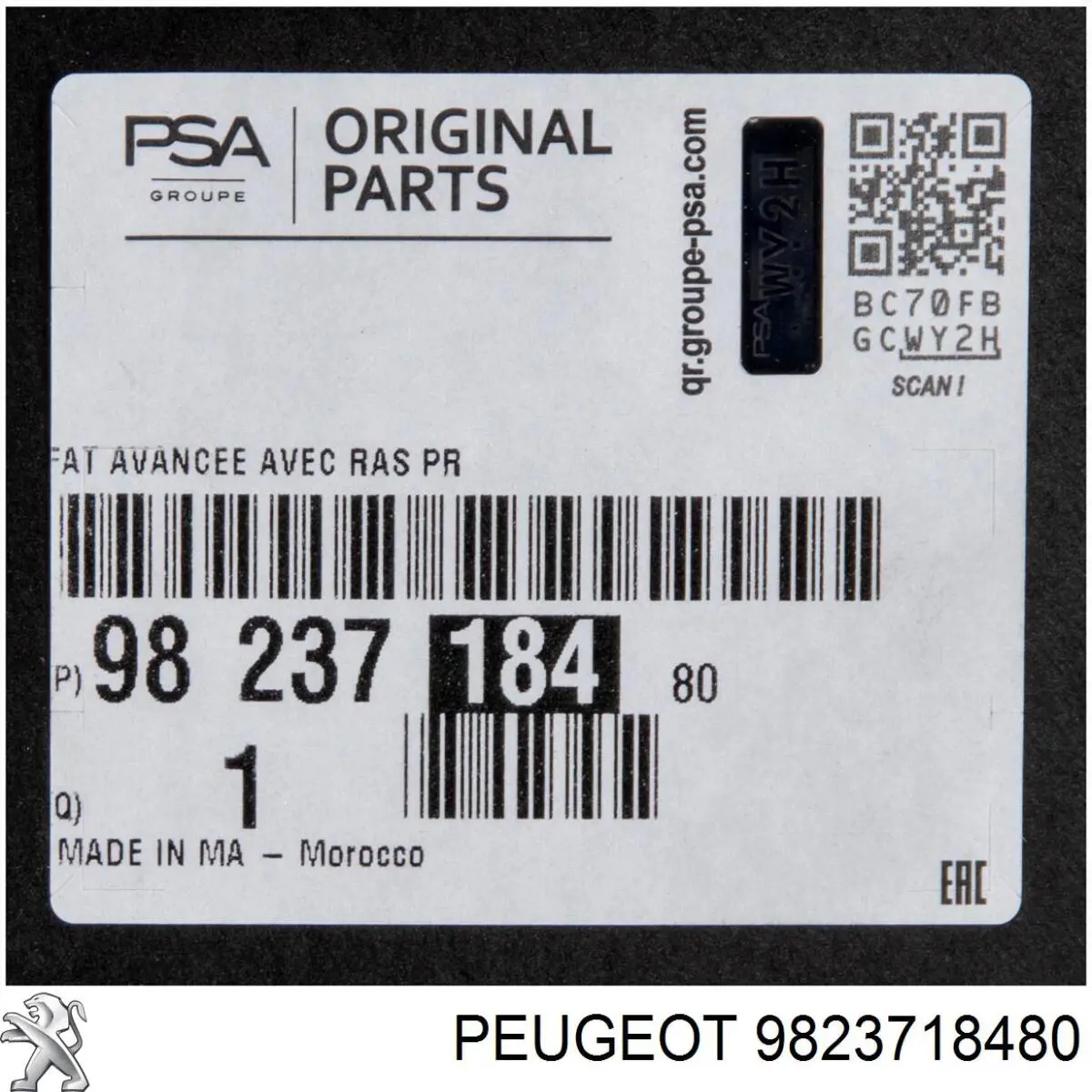 Panel de soporte del radiador y montaje de faros Peugeot/Citroen 9823718480 precio, desde 230,87 EUR