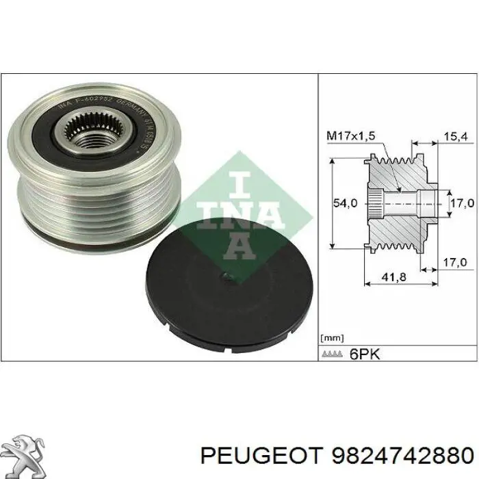 9809200480 Peugeot/Citroen alternador