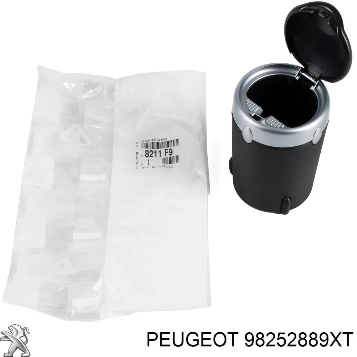 98252889XT Peugeot/Citroen Extensión de aleta delantera izquierda