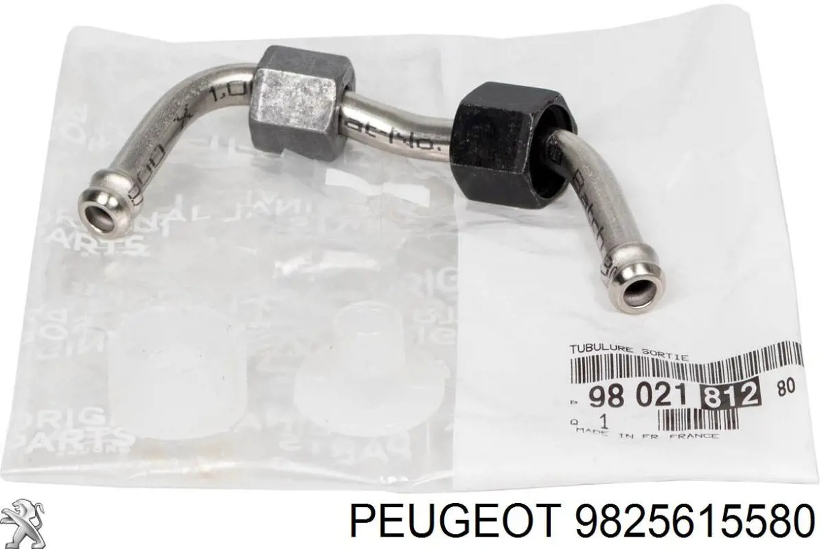 9825615580 Peugeot/Citroen Tubería de combustible, sistema inyección, cilindro 4