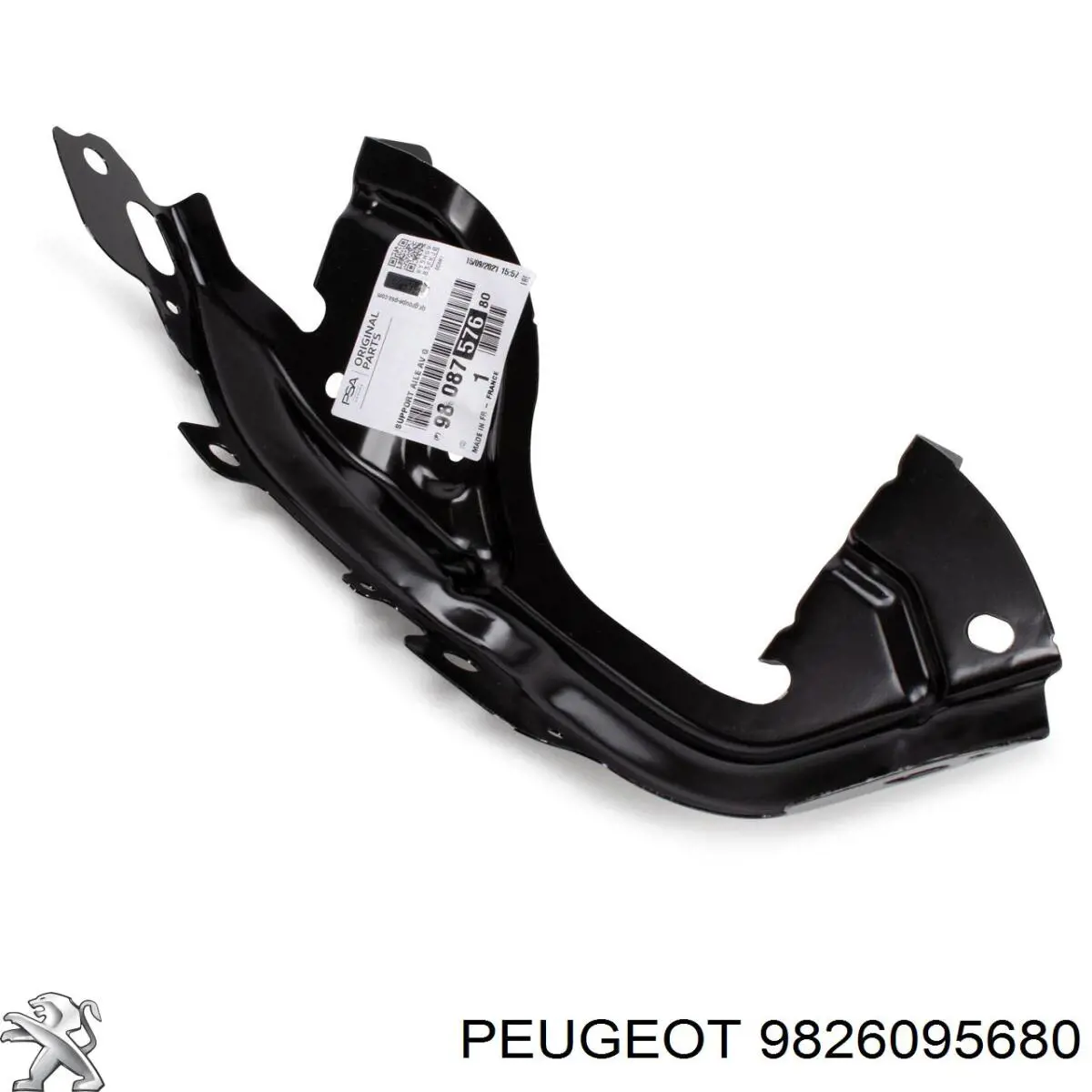 9826095680 Peugeot/Citroen soporte de radiador superior (pinzas)