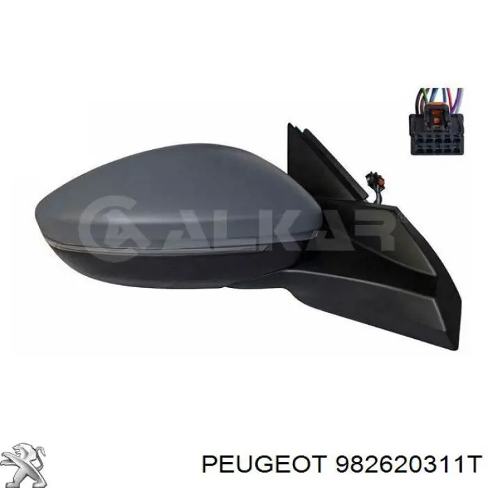 Comprar 982620311T Peugeot/Citroen Cubierta De Espejo Retrovisor Derecho
