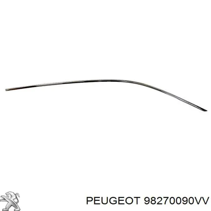 98270090VV Peugeot/Citroen Moldura de techo derecha