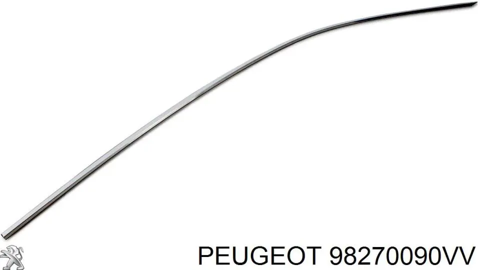 Moldura de techo derecha 98270090VV Peugeot/Citroen