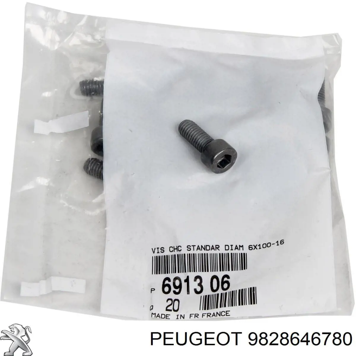 Comprar 9828646780 Peugeot/Citroen Tornillo (tuerca) de sujeción