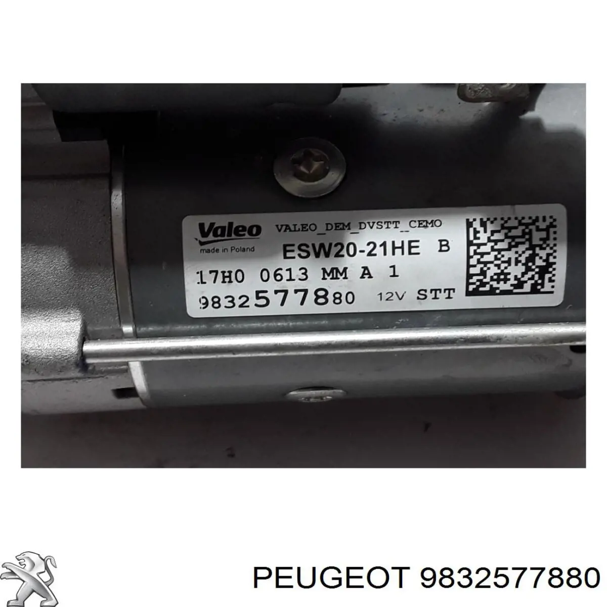 9832577880 Peugeot/Citroen motor de arranque