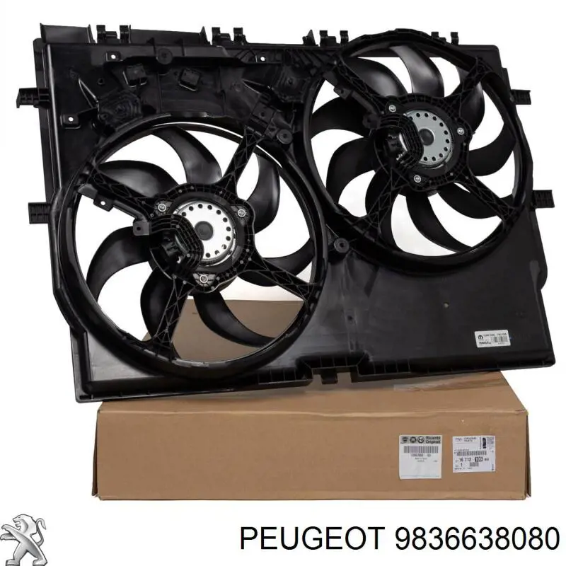 Ventilador de radiador 9836638080 Peugeot/Citroen