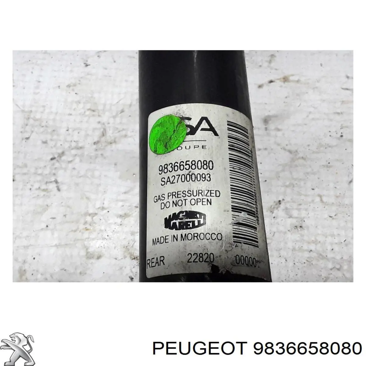 Comprar 9836658080 Peugeot/Citroen Amortiguador trasero