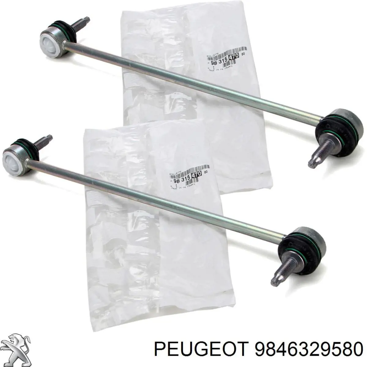 Brazo inferior izquierdo de la suspensión delantera 9846329580 Peugeot/Citroen