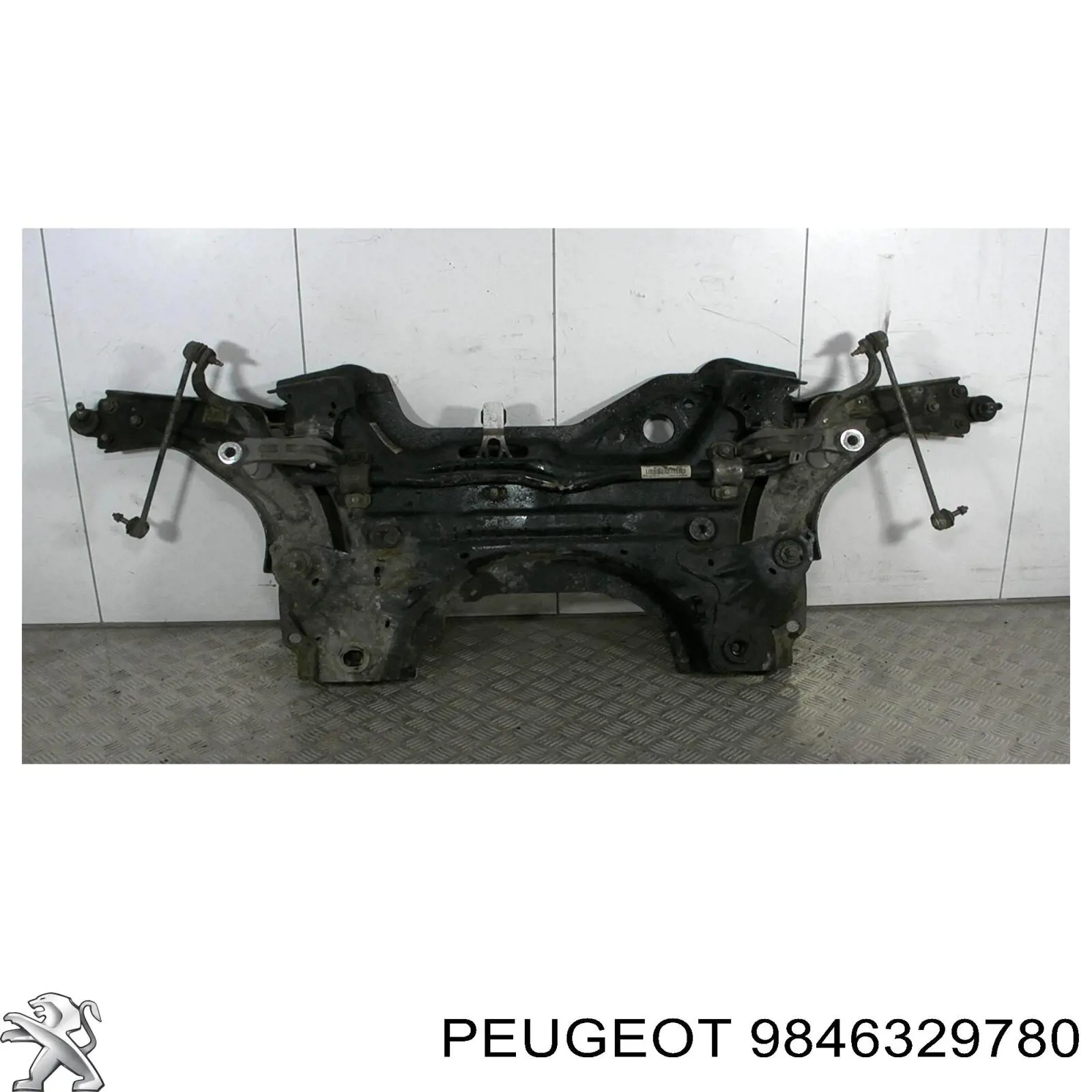 9846329780 Peugeot/Citroen barra oscilante, suspensión de ruedas delantera, inferior izquierda