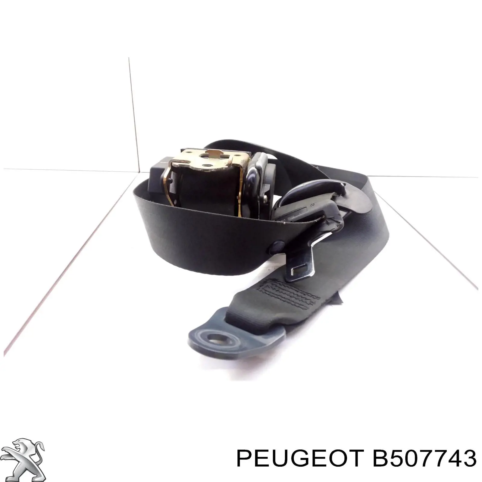 B507743 Peugeot/Citroen cinturón de seguridad delantero derecho