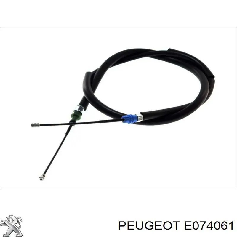 E074061 Peugeot/Citroen cable de freno de mano trasero derecho