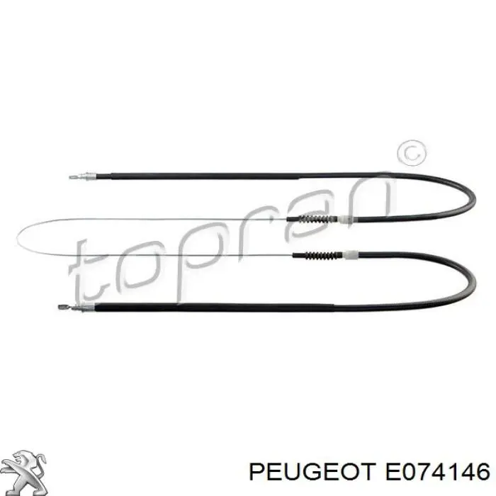 E074146 Peugeot/Citroen cable de freno de mano trasero derecho/izquierdo