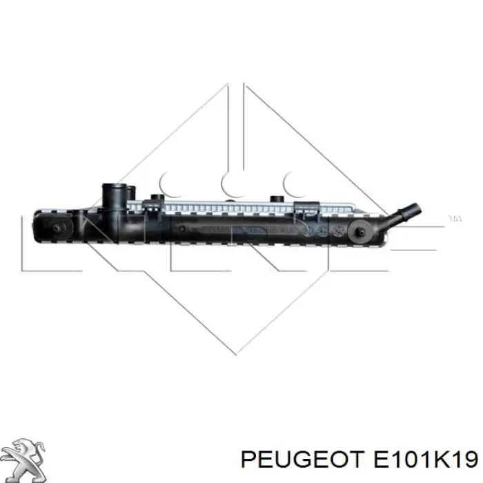 E101K19 Peugeot/Citroen radiador refrigeración del motor