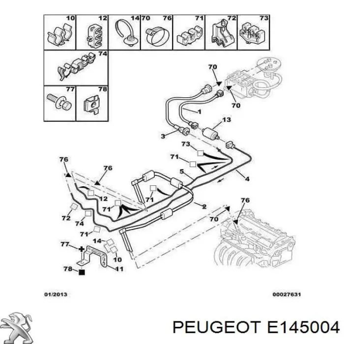 Filtro combustible Renault Scenic 2 JM0, JM1