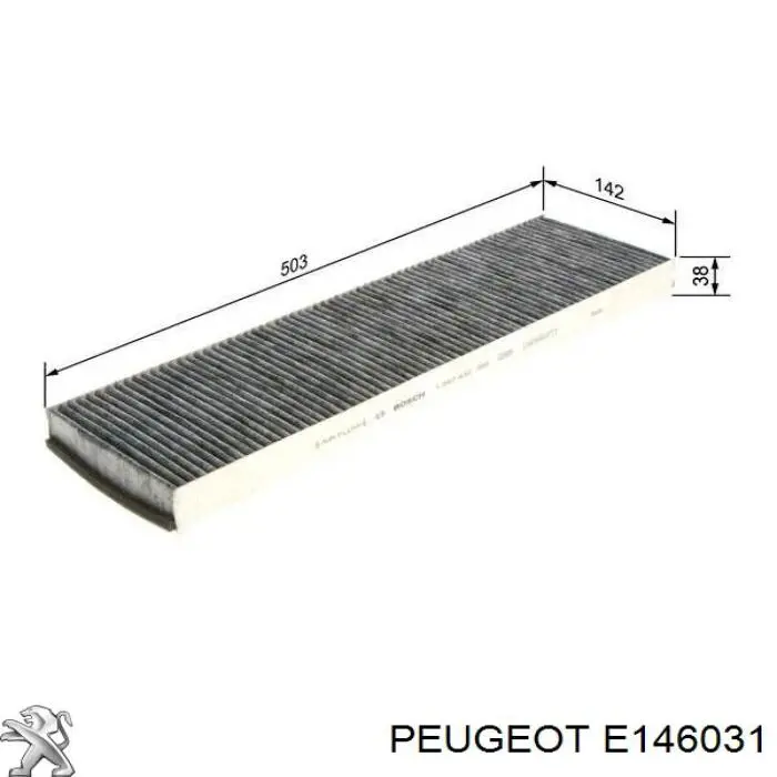Filtro de cabina Peugeot/Citroen E146031 precio, desde  