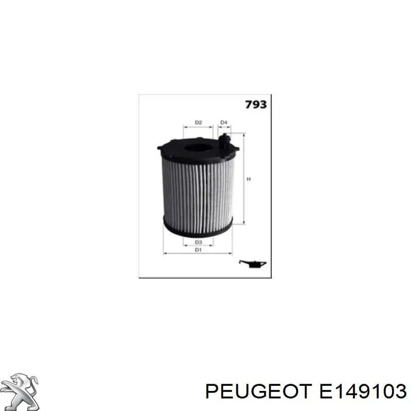 Comprar E149103 Peugeot/Citroen Filtros de aceite