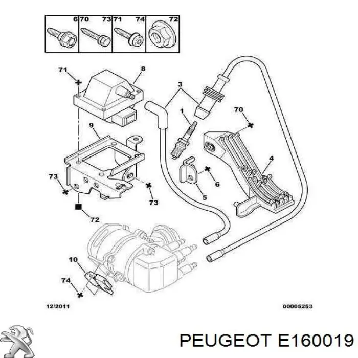 Bujías Peugeot/Citroen E160019 precio, desde 6,23 EUR