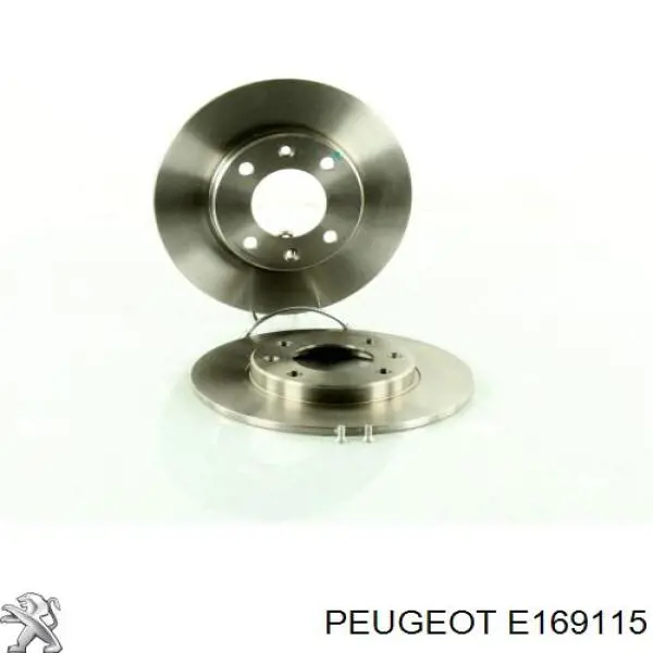 Disco de freno trasero Peugeot 206 2A/C