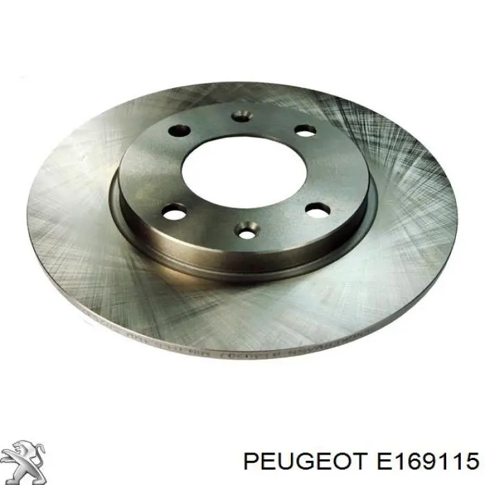 Disco de freno trasero Peugeot 206 2A/C
