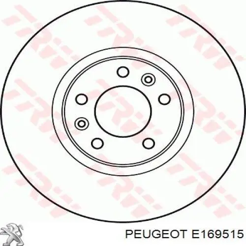 E169515 Peugeot/Citroen disco de freno trasero