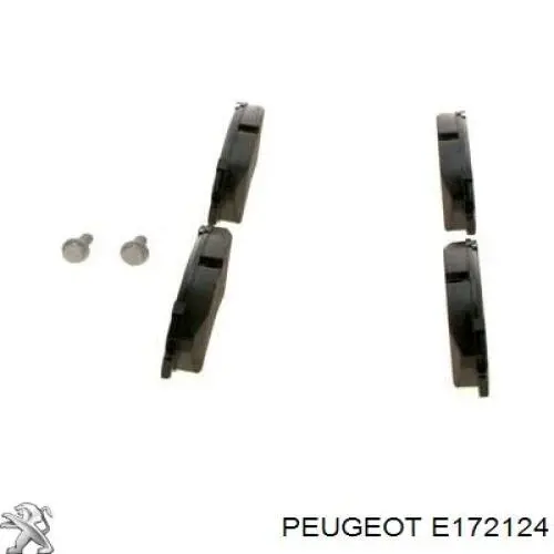 Comprar E172124 Peugeot/Citroen Pastillas delanteras de freno