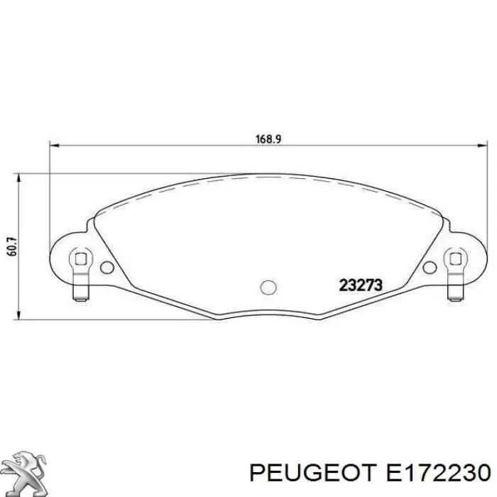 Pastillas freno delanteras Peugeot/Citroen E172230 precio, desde 33,67 EUR