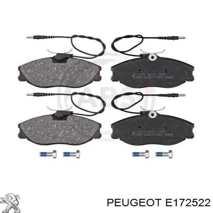 E172522 Peugeot/Citroen pastillas de freno delanteras