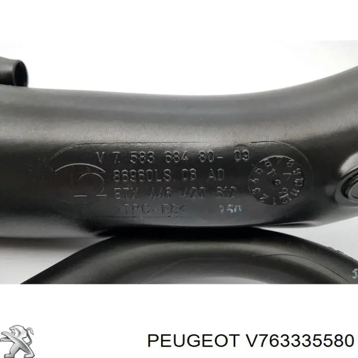 Comprar V763335580 Peugeot/Citroen Tubo de admisión de aire al turbocompresor