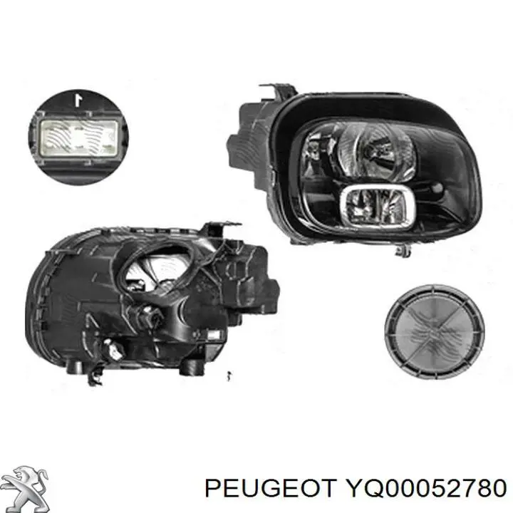YQ00052780 Peugeot/Citroen Luz derecha